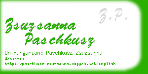 zsuzsanna paschkusz business card